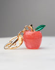 Peter + June - Apple Jax Bag Charm - 18K Gold Plated + Pink -