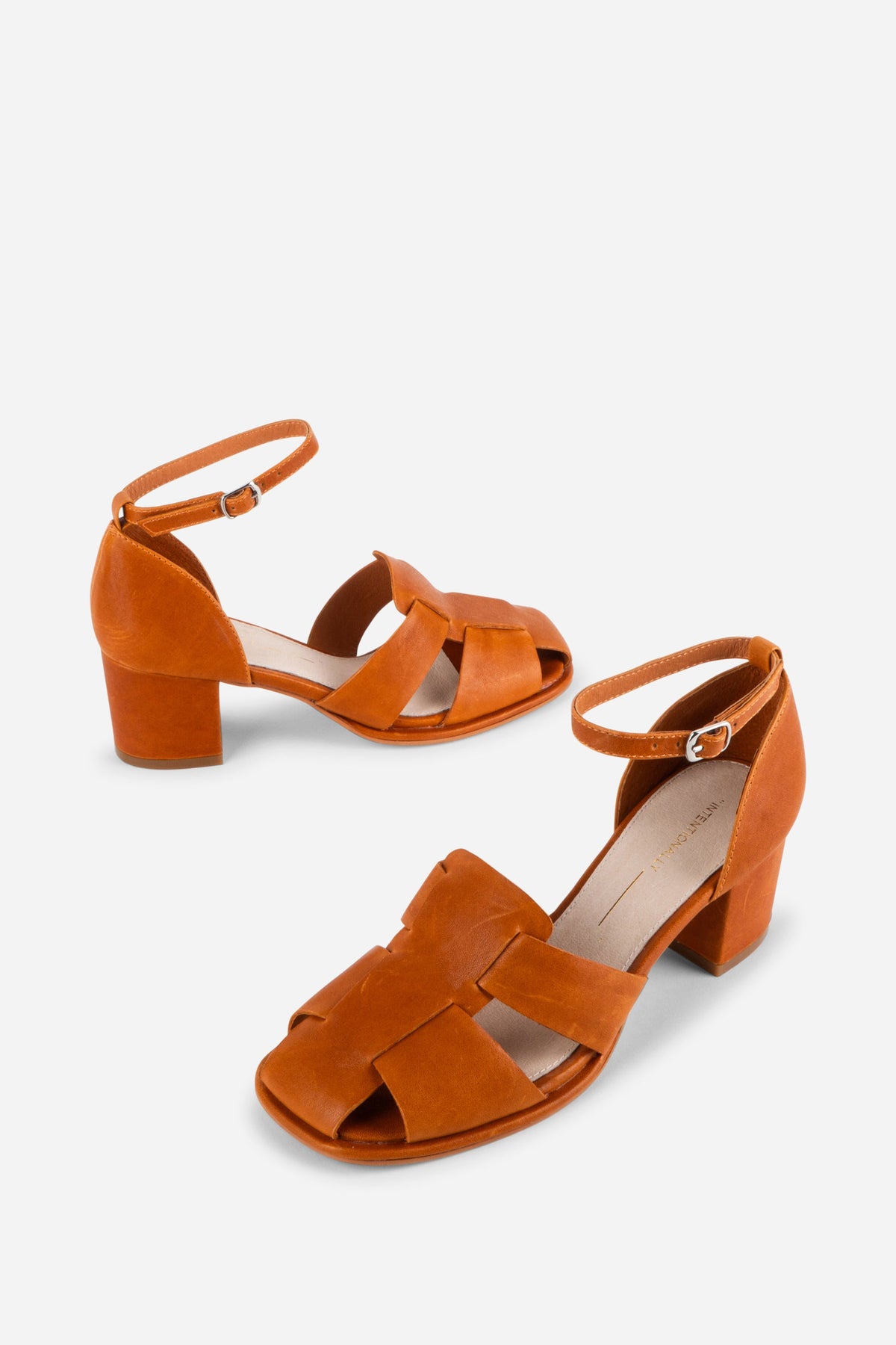 Intentionally Blank - April Leather Fisherman Heel - WHISKEY LEATHER