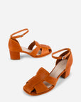 Intentionally Blank - April Leather Fisherman Heel - WHISKEY LEATHER