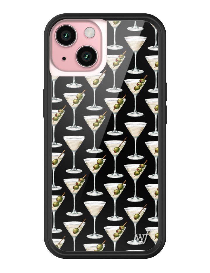 Wildflower iPhone case 15 Ashtin Earle Olives Black Cute