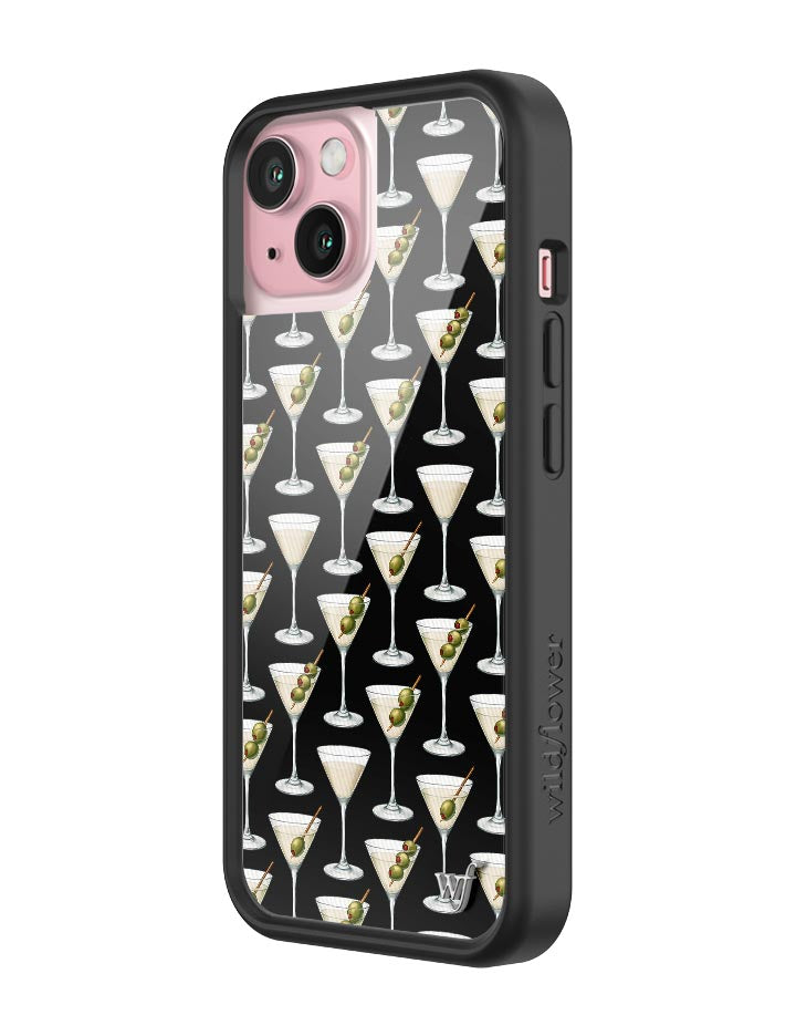 Wildflower iPhone case 15 Ashtin Earle Olives Black Cute