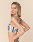 Andie Swim - Maui Bikini Top - Retro Stripe -