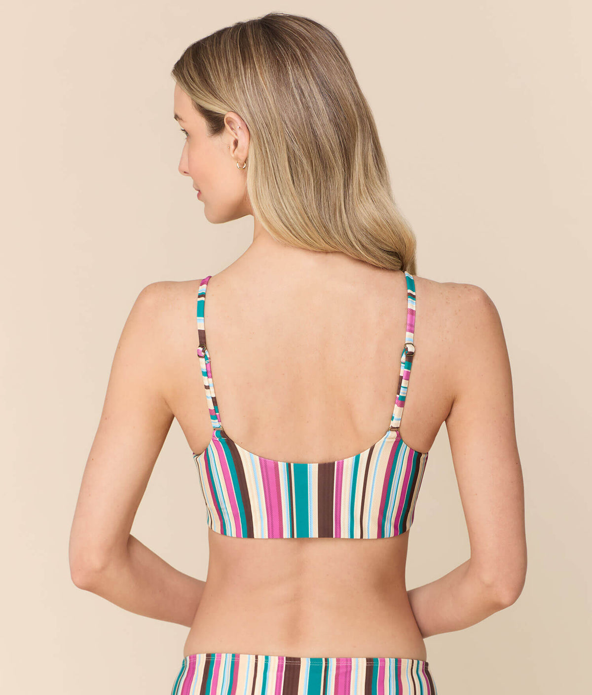 Andie Swim - Maui Bikini Top - Retro Stripe -
