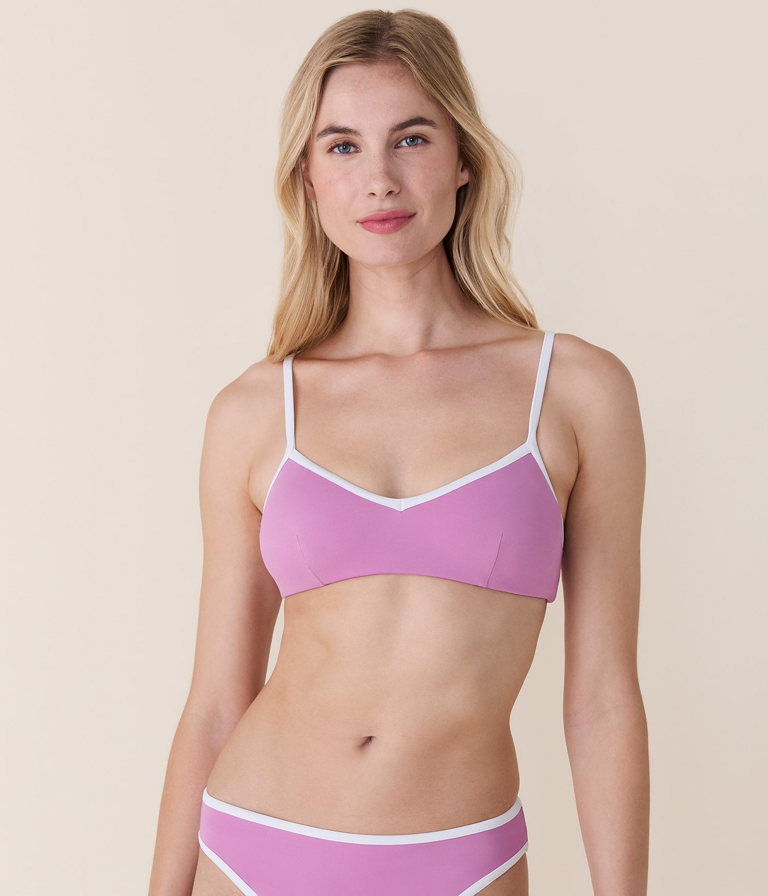 Andie Swim - The Bells Bikini Top - Eco Nylon - Crocus -