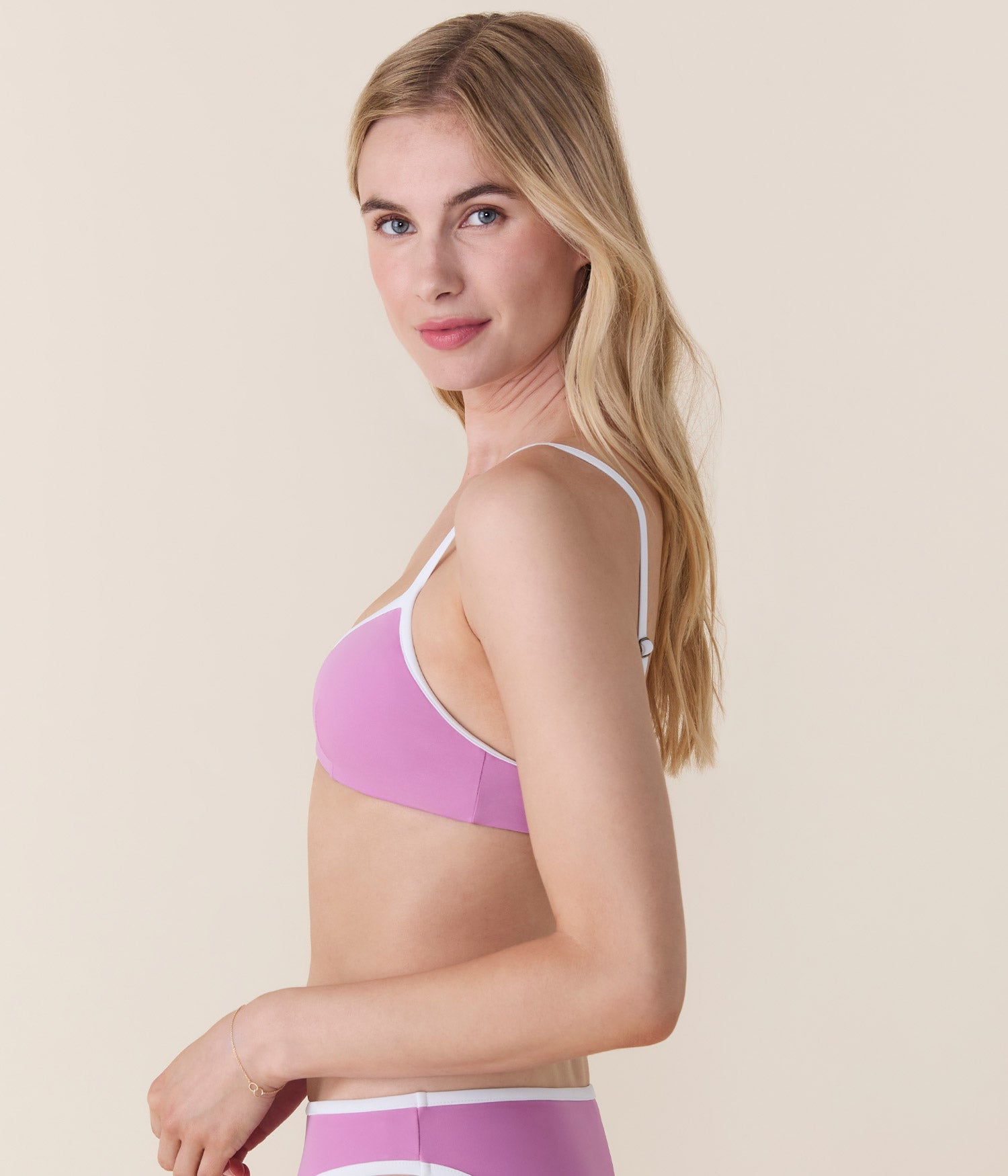 Andie Swim - The Bells Bikini Top - Eco Nylon - Crocus -