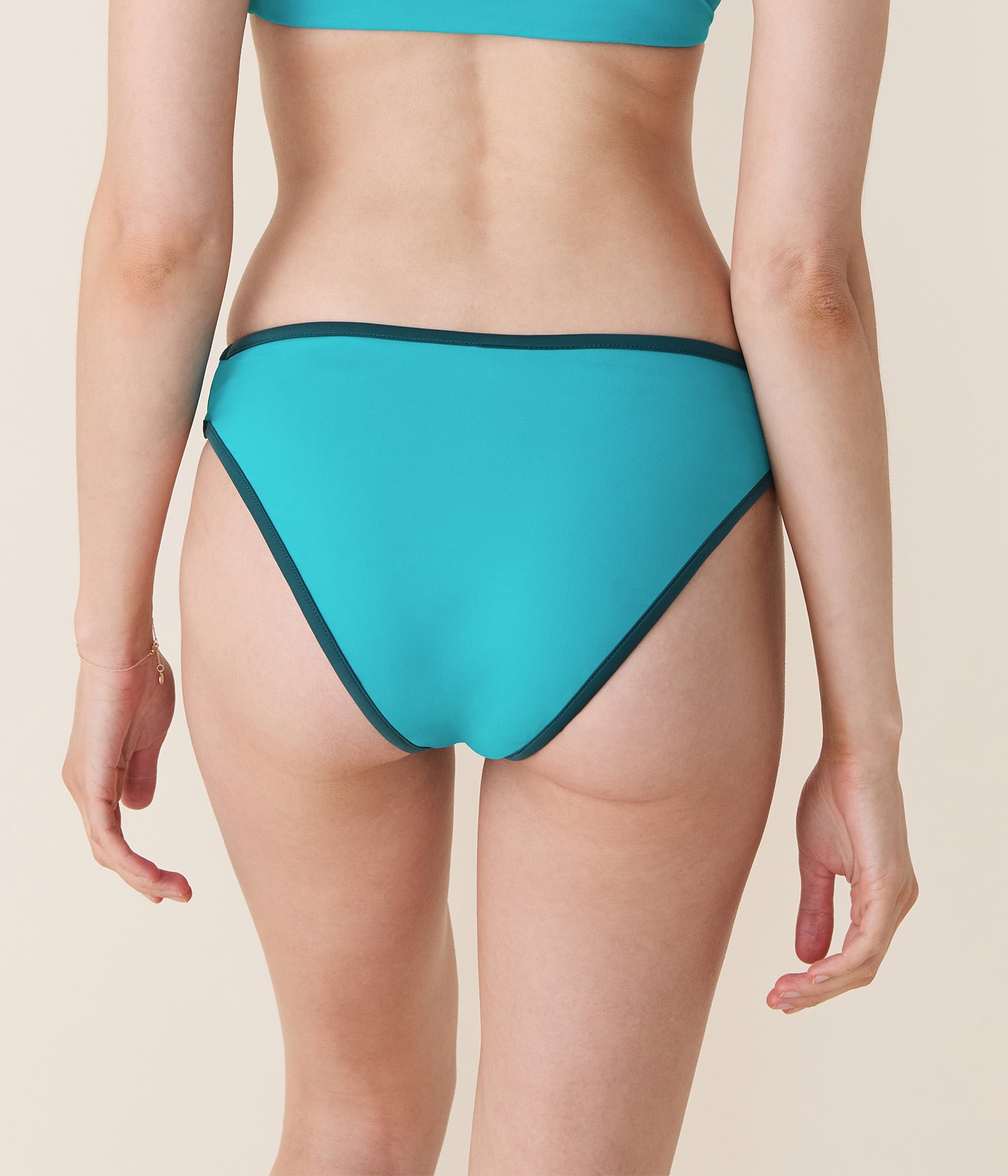 Andie Swim - The Bells Bikini Bottom - Eco Nylon - Cyan -