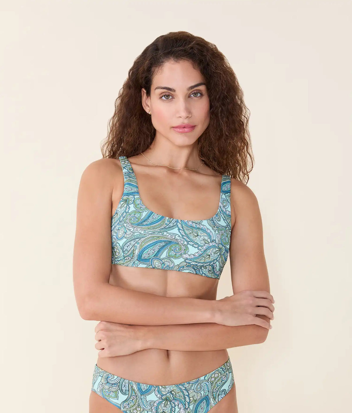 Andie Swim - Devon Bikini Top - Poolside Paisley -