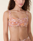 Andie Swim - Sahara Bikini Top - Sunset Paisley -