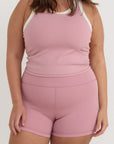 Organic Basics - Active Flow Bike Shorts - Canyon Pink -
