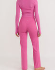 Organic Basics - Active Mesh Long Sleeve Tee - Pink -