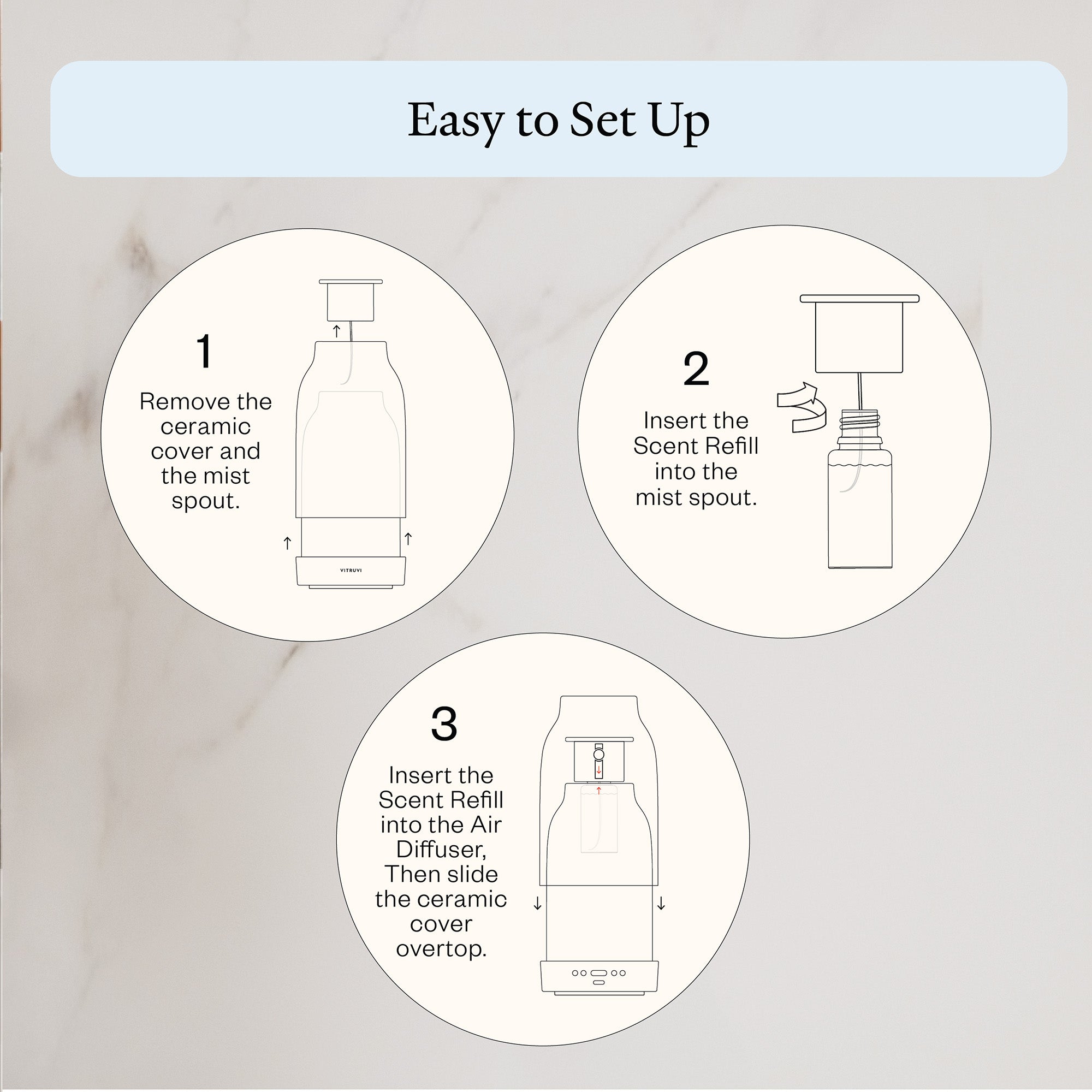 Vitruvi - Woody Santal Air Scent Refill -