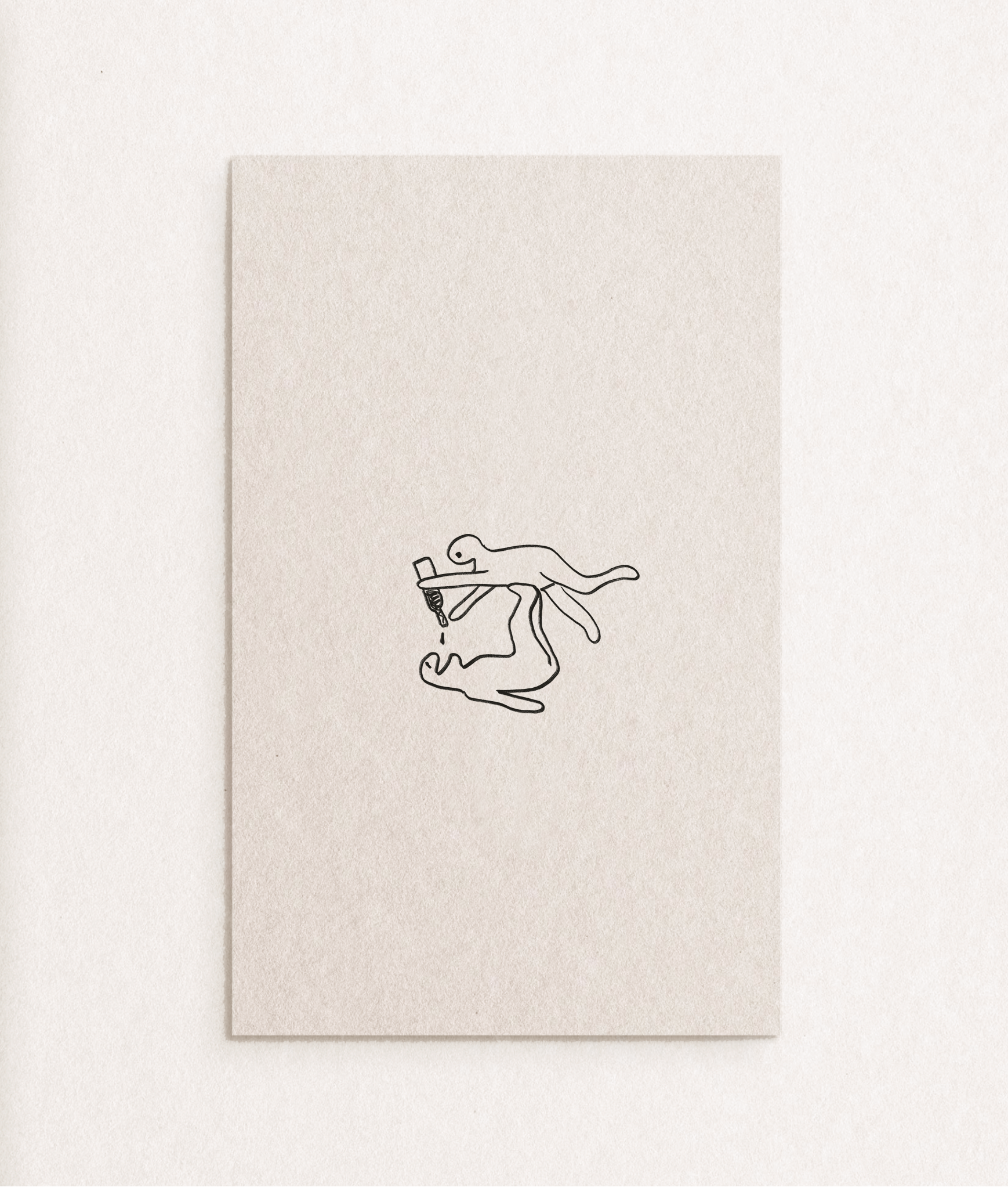 by Danielle Hutchens - Airplane Wine Card -