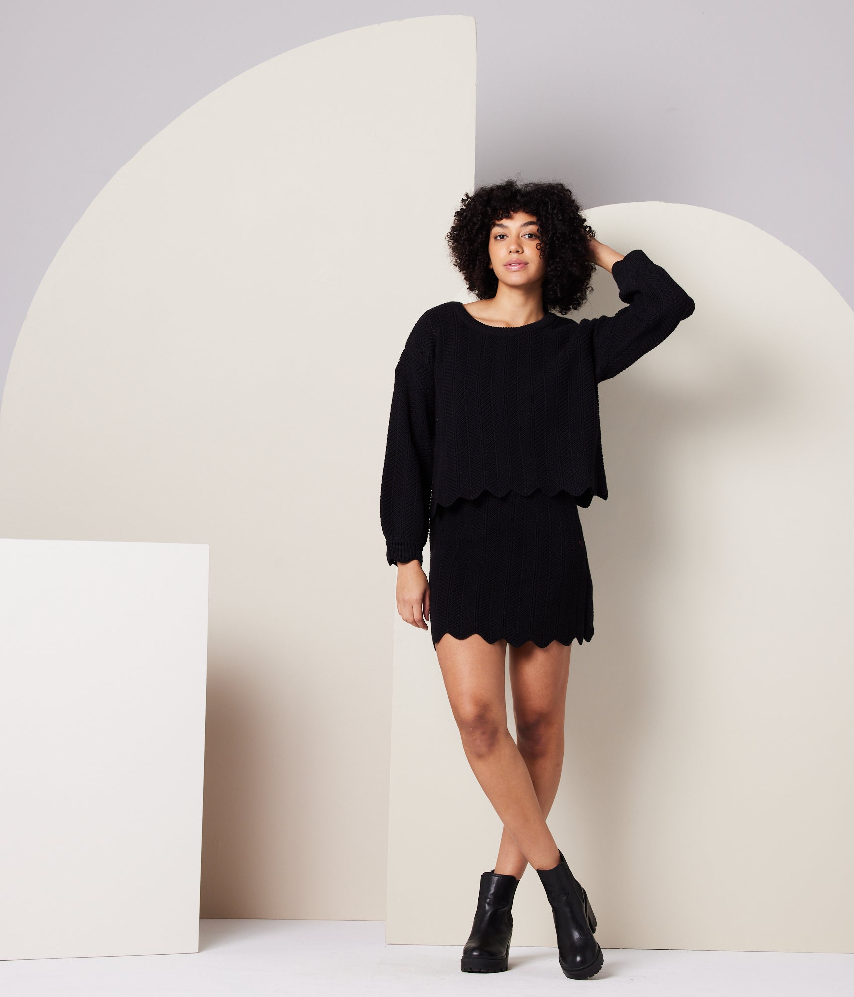 Known Supply - Akira Sweater - Washed Black -