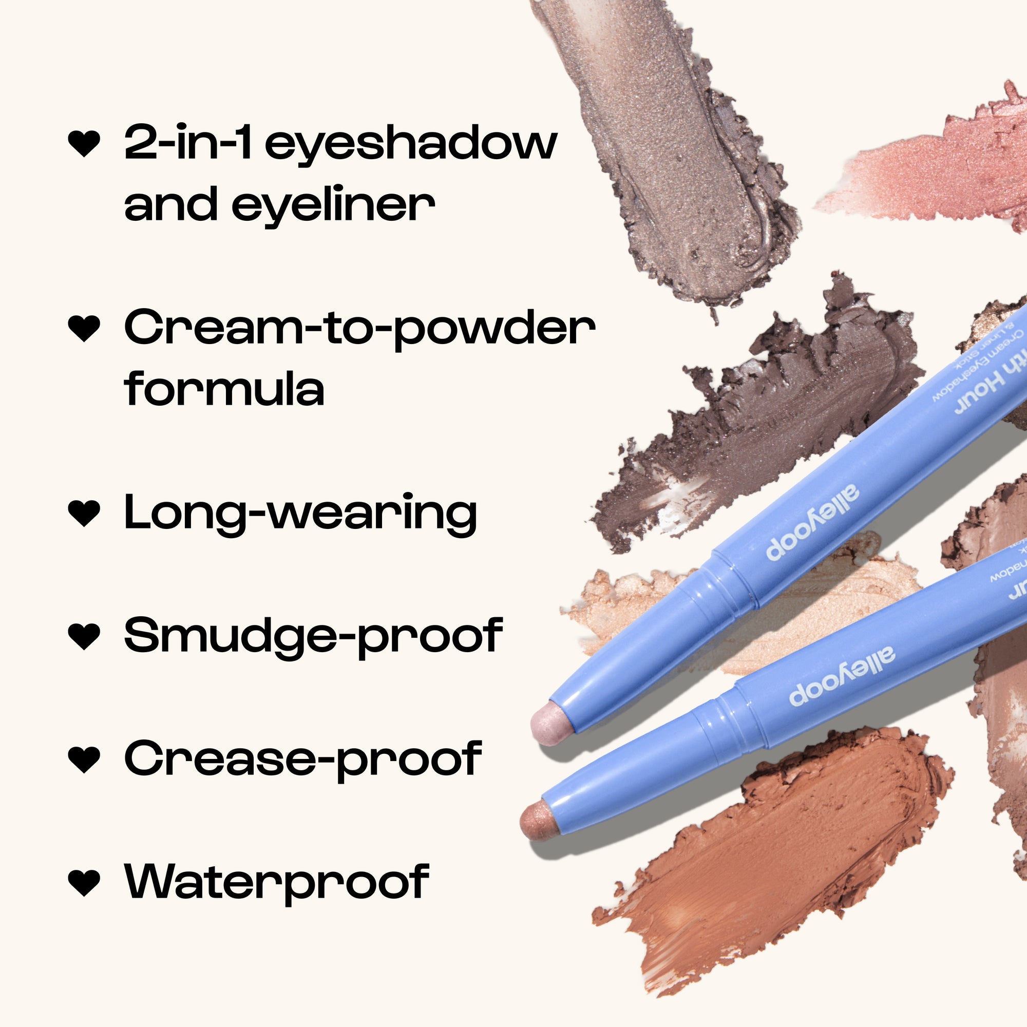 Alleyoop - 11th Hour Cream Eyeshadow & Liner Stick - Plum Up -