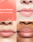 Alleyoop - Lip Goals Triple Peptide Gloss - Coral Cheer -