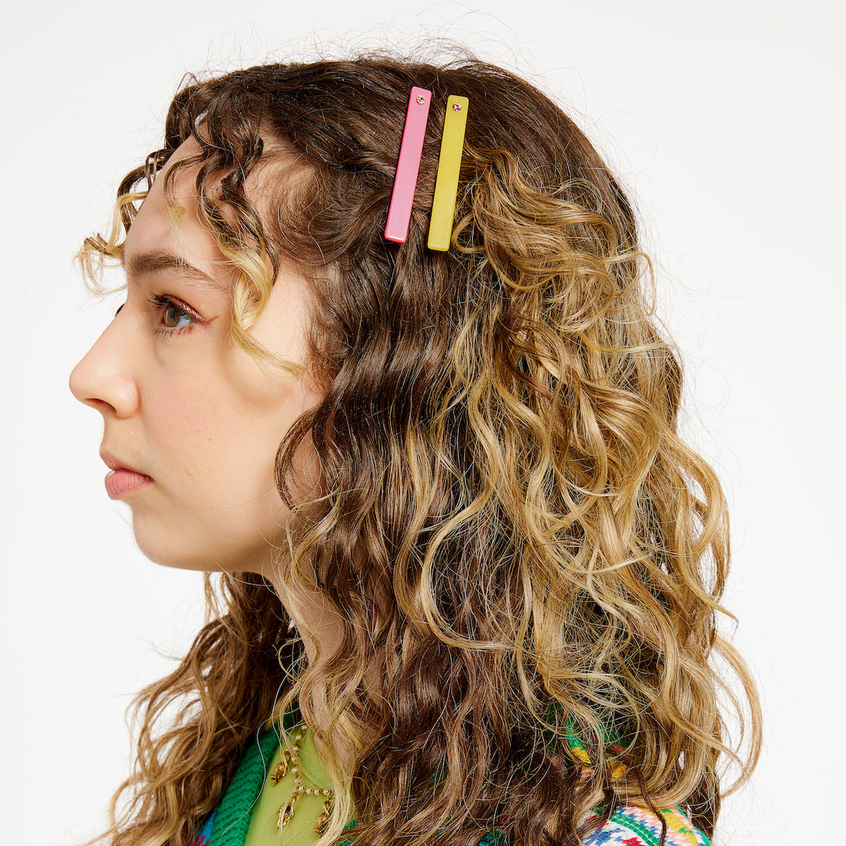 Chunks - Allie Clips - Mango & Pink -