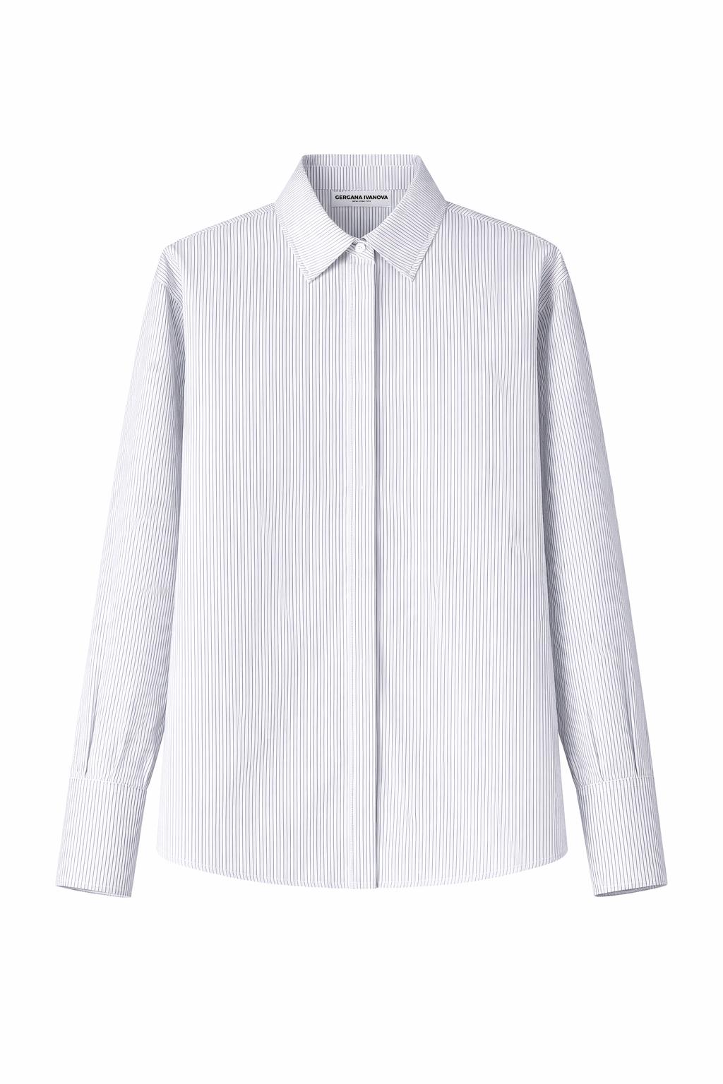 Gergana Ivanova - Amber Shirt - White/Black Stripe -