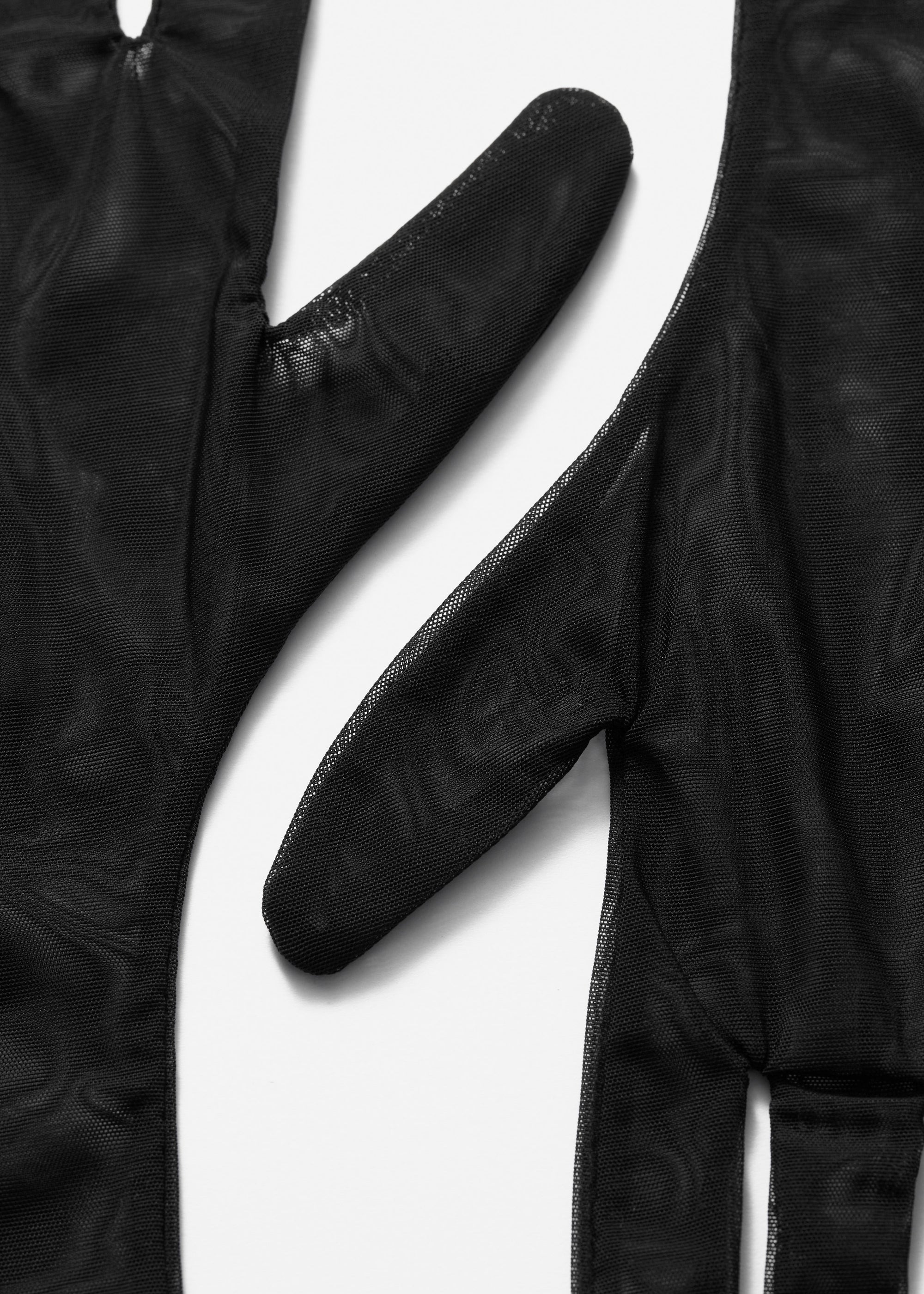 & Other Stories - Long Mesh Gloves - Black -