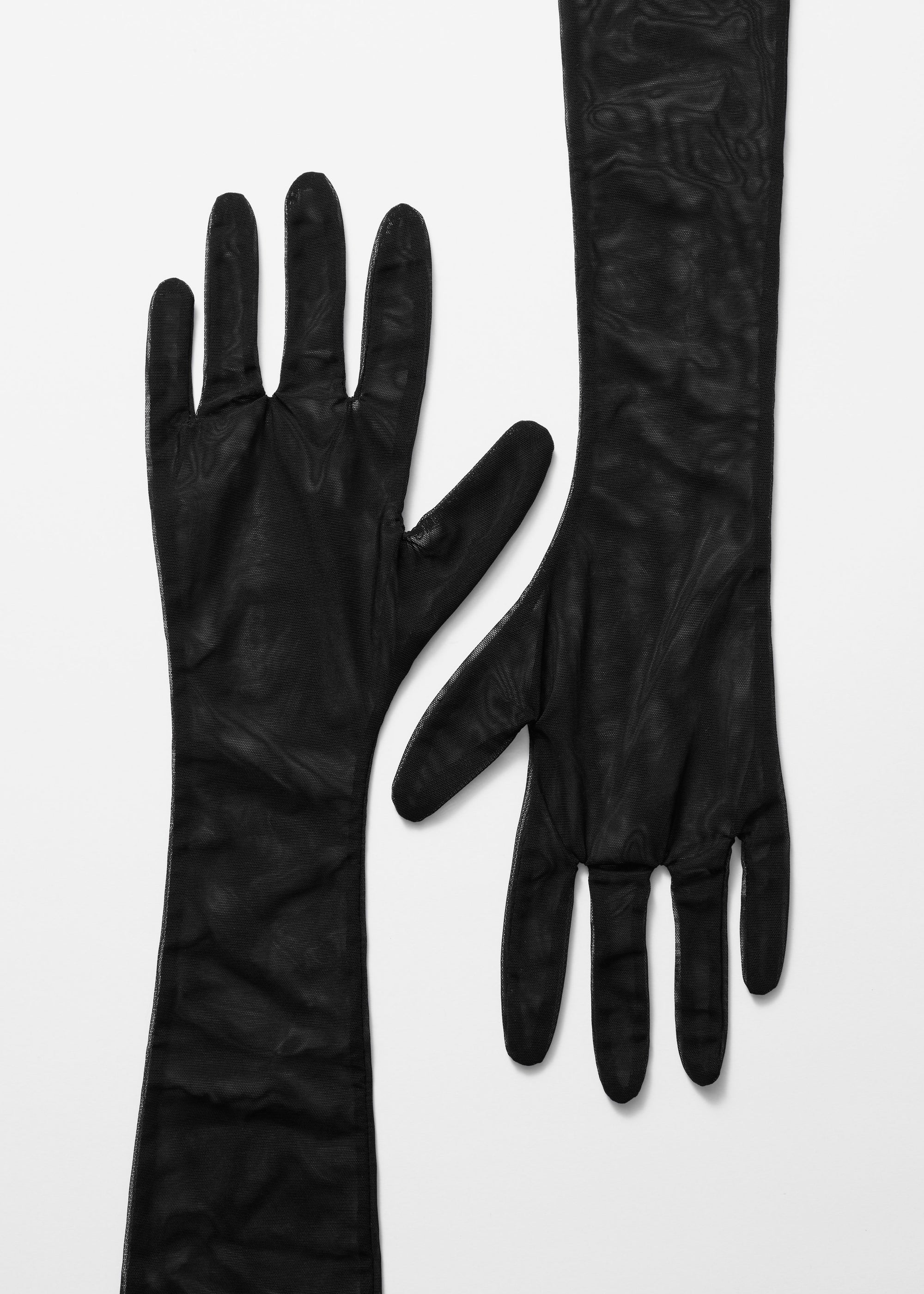 & Other Stories - Long Mesh Gloves - Black -