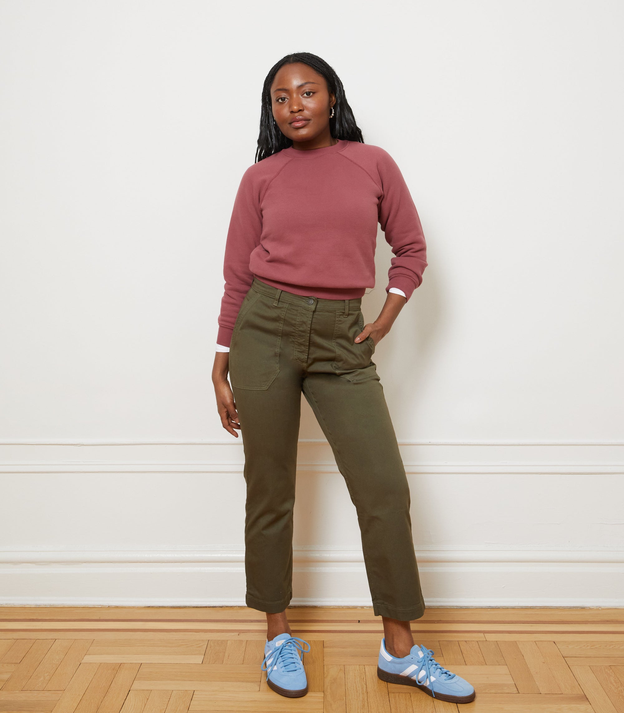 Loup - Nico Crew Neck Sweatshirt - Auburn -