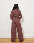Spencer Cargo Zip Jumpsuit - Auburn