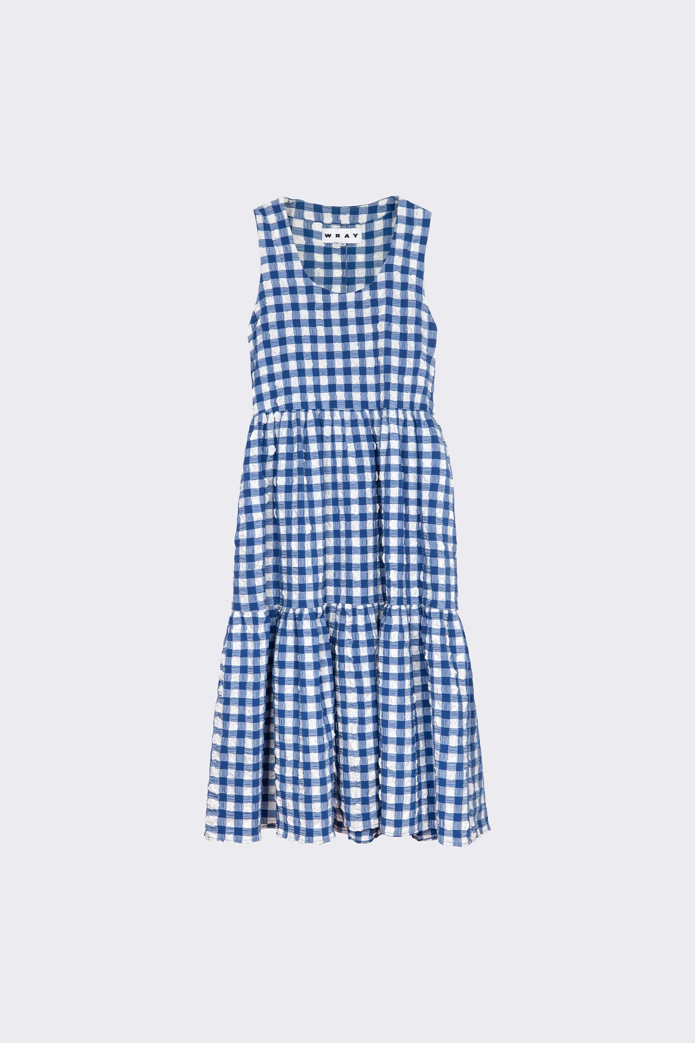 WRAY - Austin Dress - Navy Check -