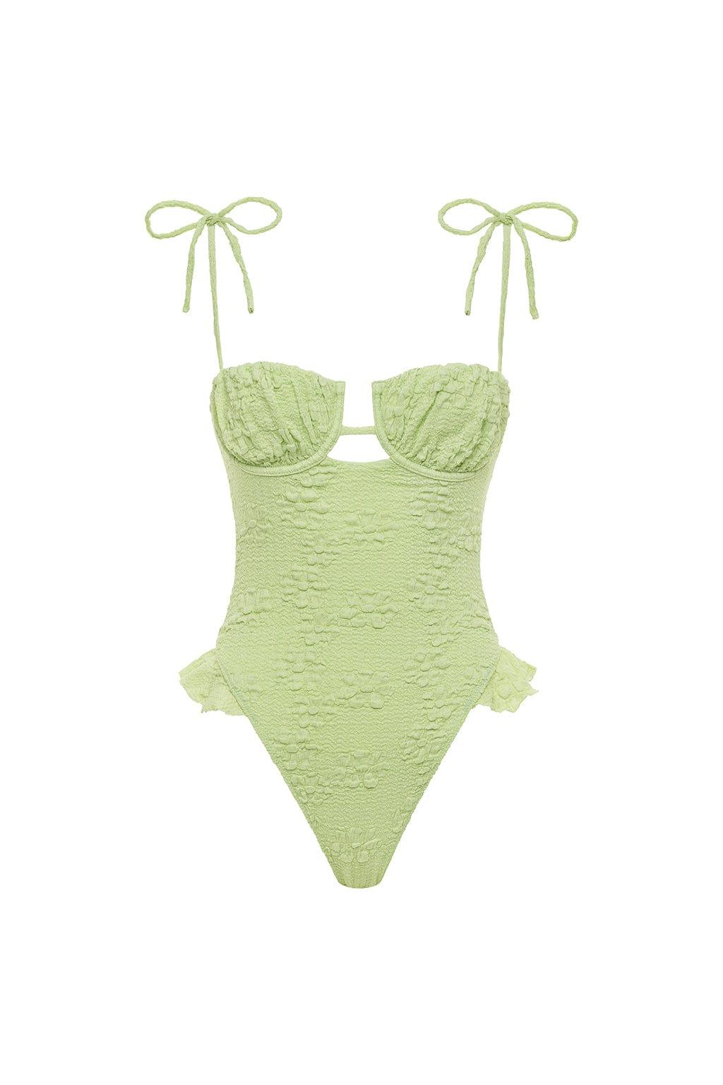 Montce - Avo Floral Petal Ruffle One-Piece -