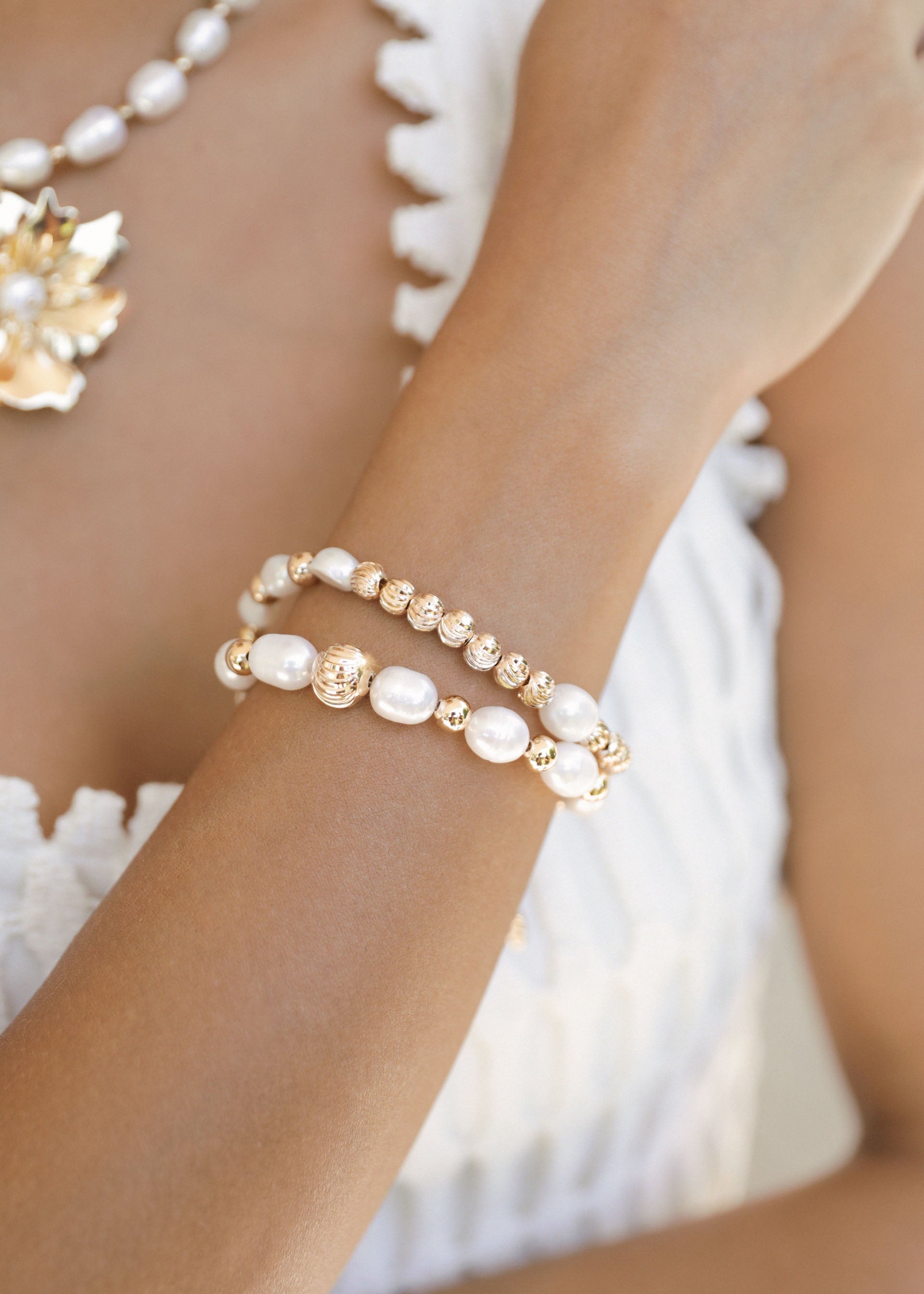 Ettika - Perfect Days Freshwater Pearl Bracelet Set -