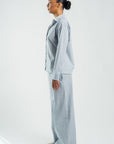 Wildflo Studio - Button Down Shirt Ocean Blue Stripe -