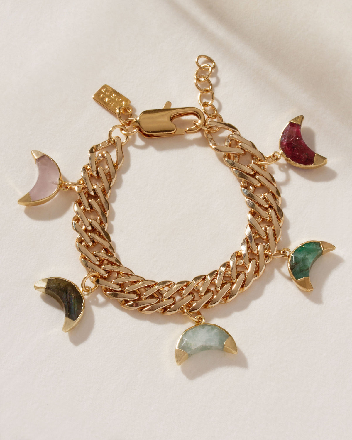Luna Norte - Moonbeam Gemstone Charm Bracelet -