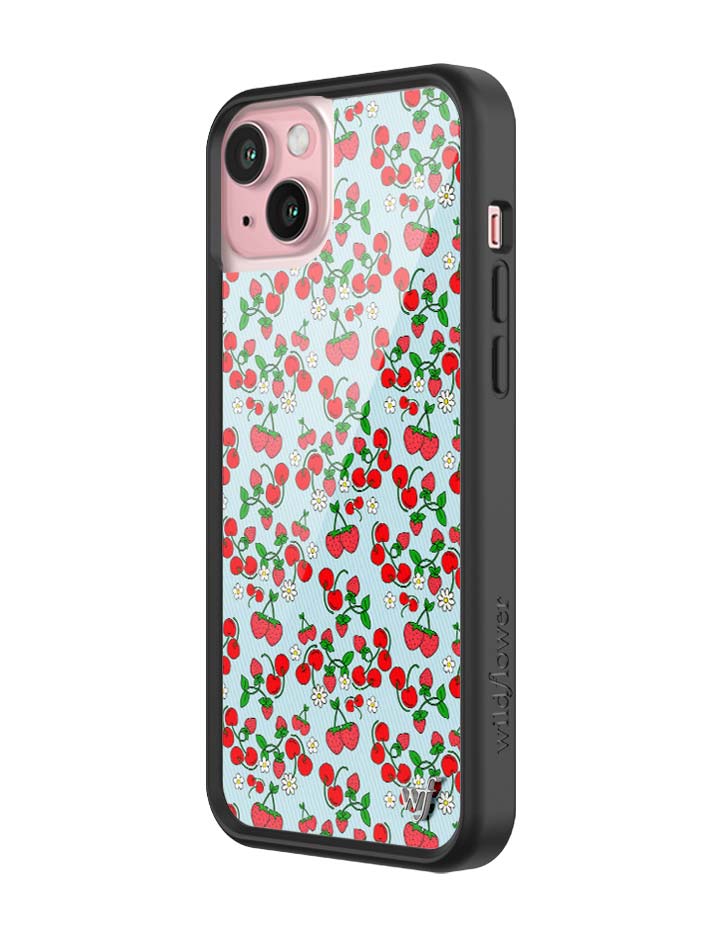 Wildflower iPhone case 15 Plus Baby Berries Fruit Cute