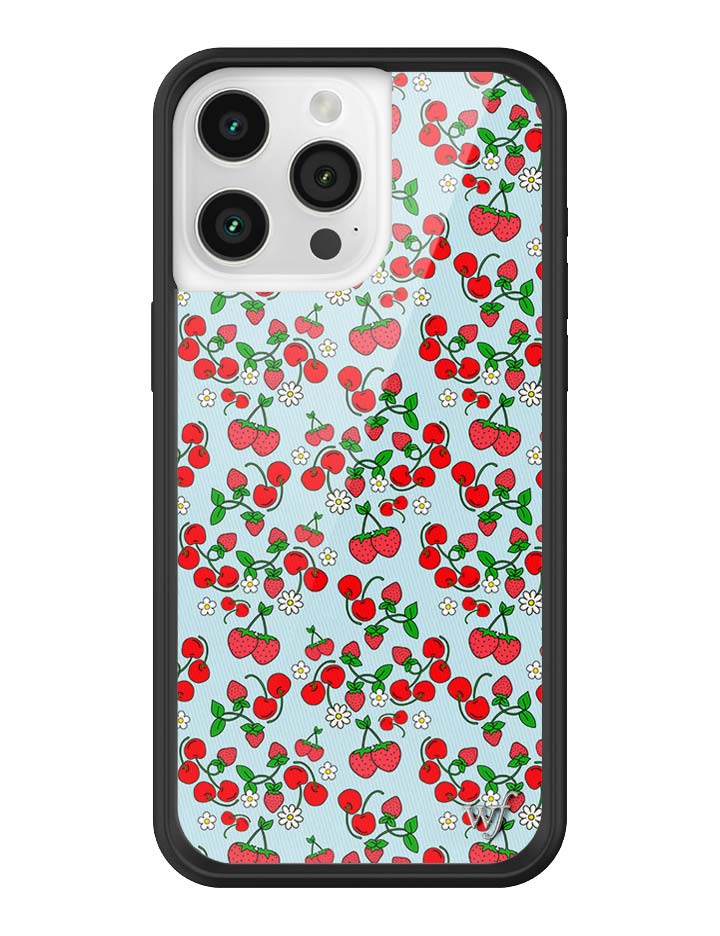 Wildflower iPhone case 15 Pro Max Baby Berries Fruit Cute