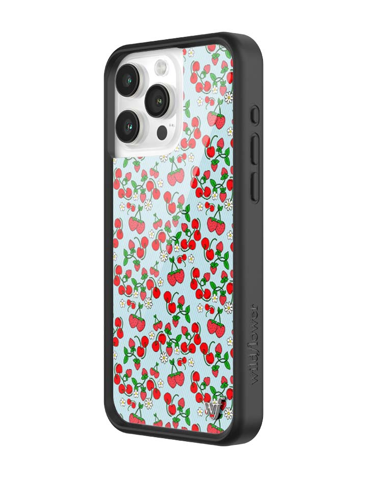 Wildflower iPhone case 15 Pro Max Baby Berries Fruit Cute