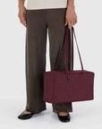 Baggu - Medium Nylon Bowler Bag - Mahogany -
