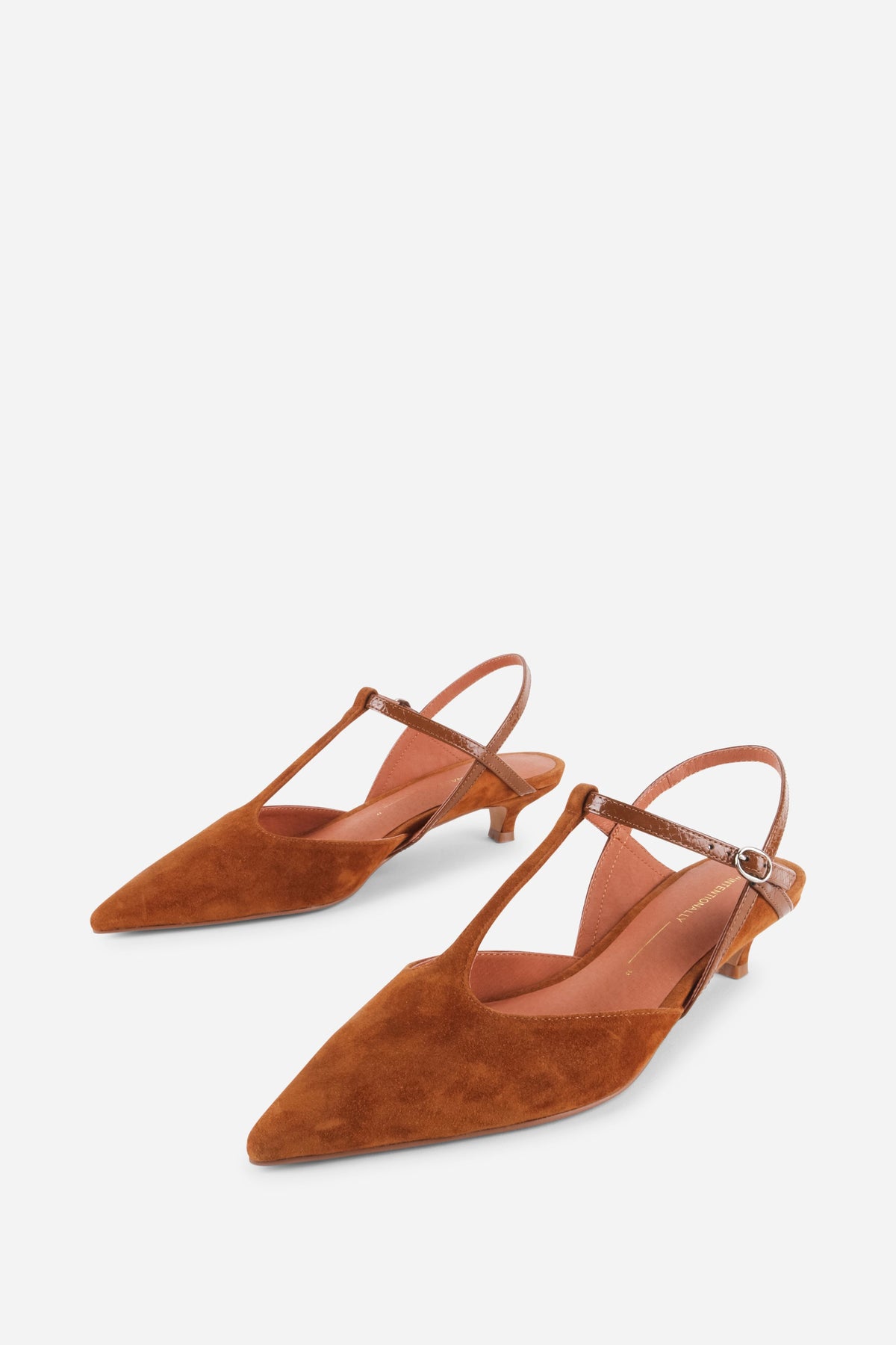 Intentionally Blank - Bbgirl Kitten Heel Pump - WHISKEY SUEDE