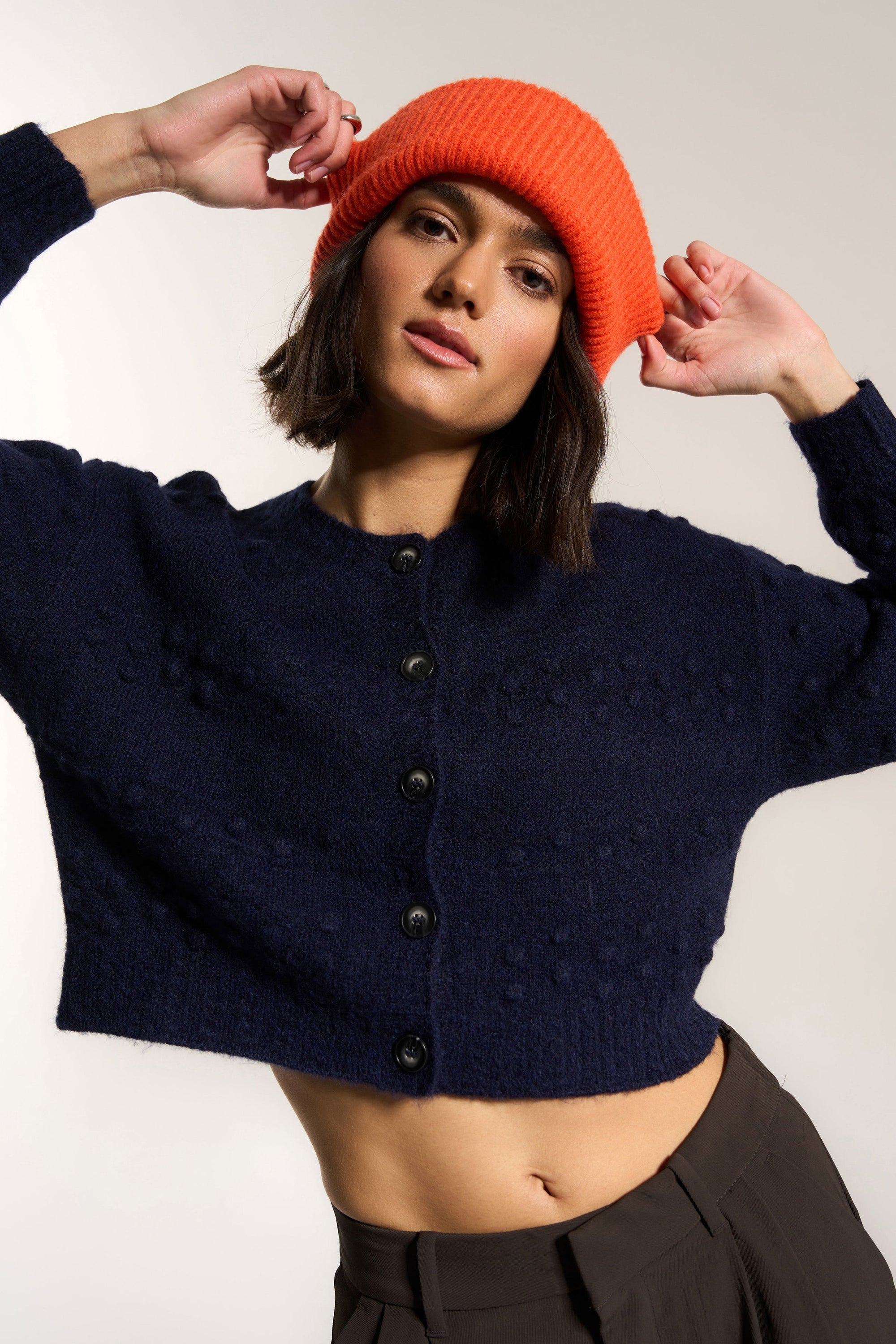 Callahan Knitwear - Beanie - Red Orange -