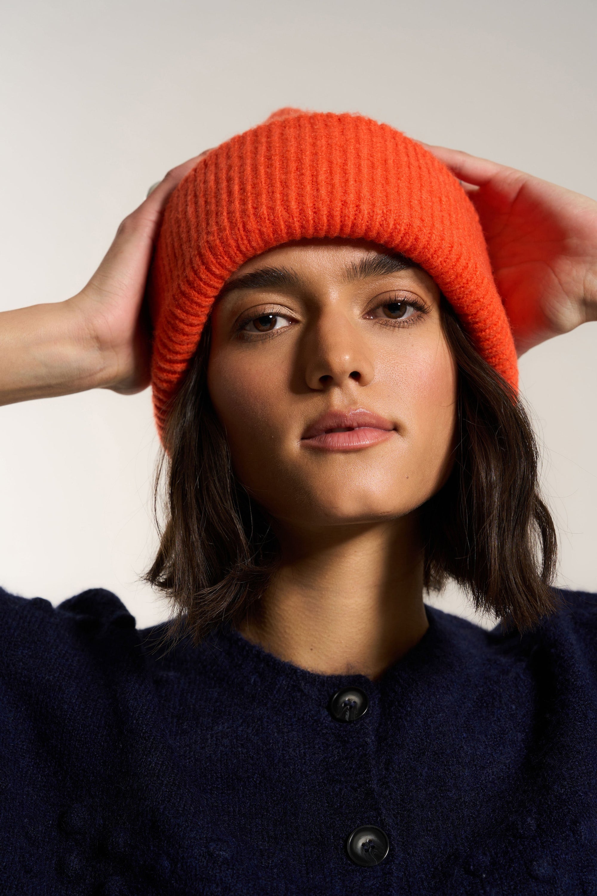 Callahan Knitwear - Beanie - Red Orange -