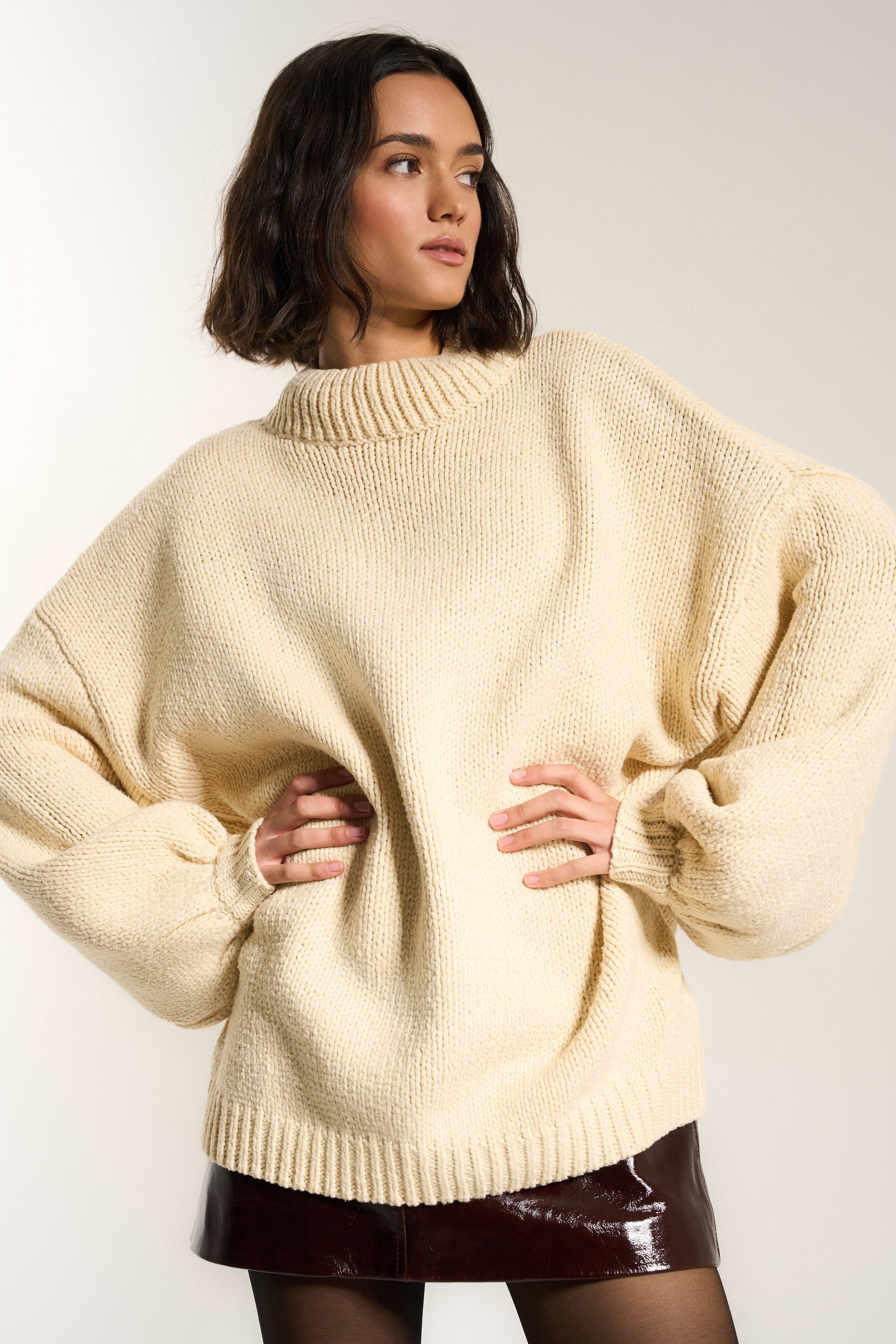 Callahan Knitwear - Bellamy Pullover - Swan -