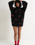 Callahan Knitwear - Bellamy Mini Dress - Black Cherry -