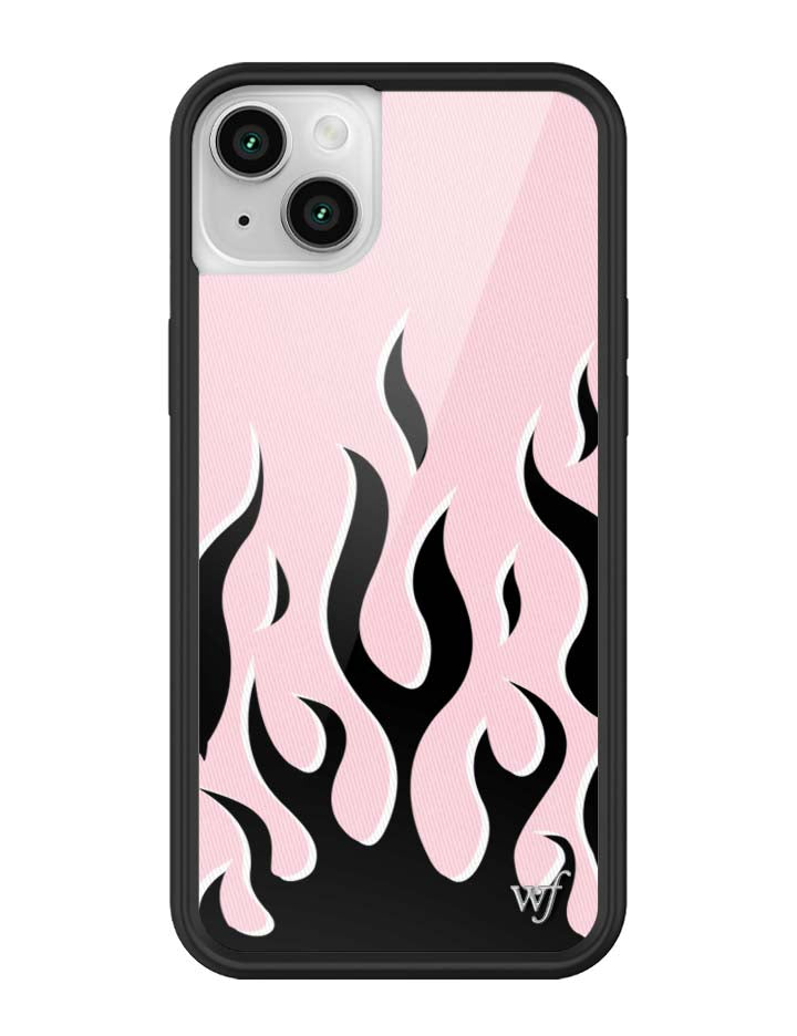 Wildflower iPhone case 13 Flames Pink Black Cute