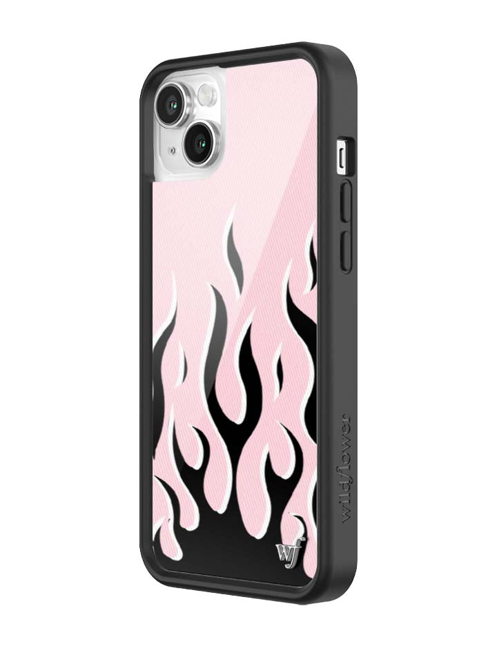 Wildflower iPhone case 13 Flames Pink Black Cute