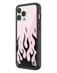Wildflower iPhone case 13 Pro Max Flames Pink Black Cute