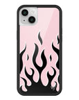 Wildflower iPhone case 14 Flames Pink Black Cute