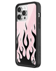 Wildflower iPhone case 14 Pro Max Flames Pink Black Cute
