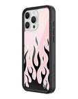 Wildflower iPhone case 16 Pro Max Flames Pink Black Cute