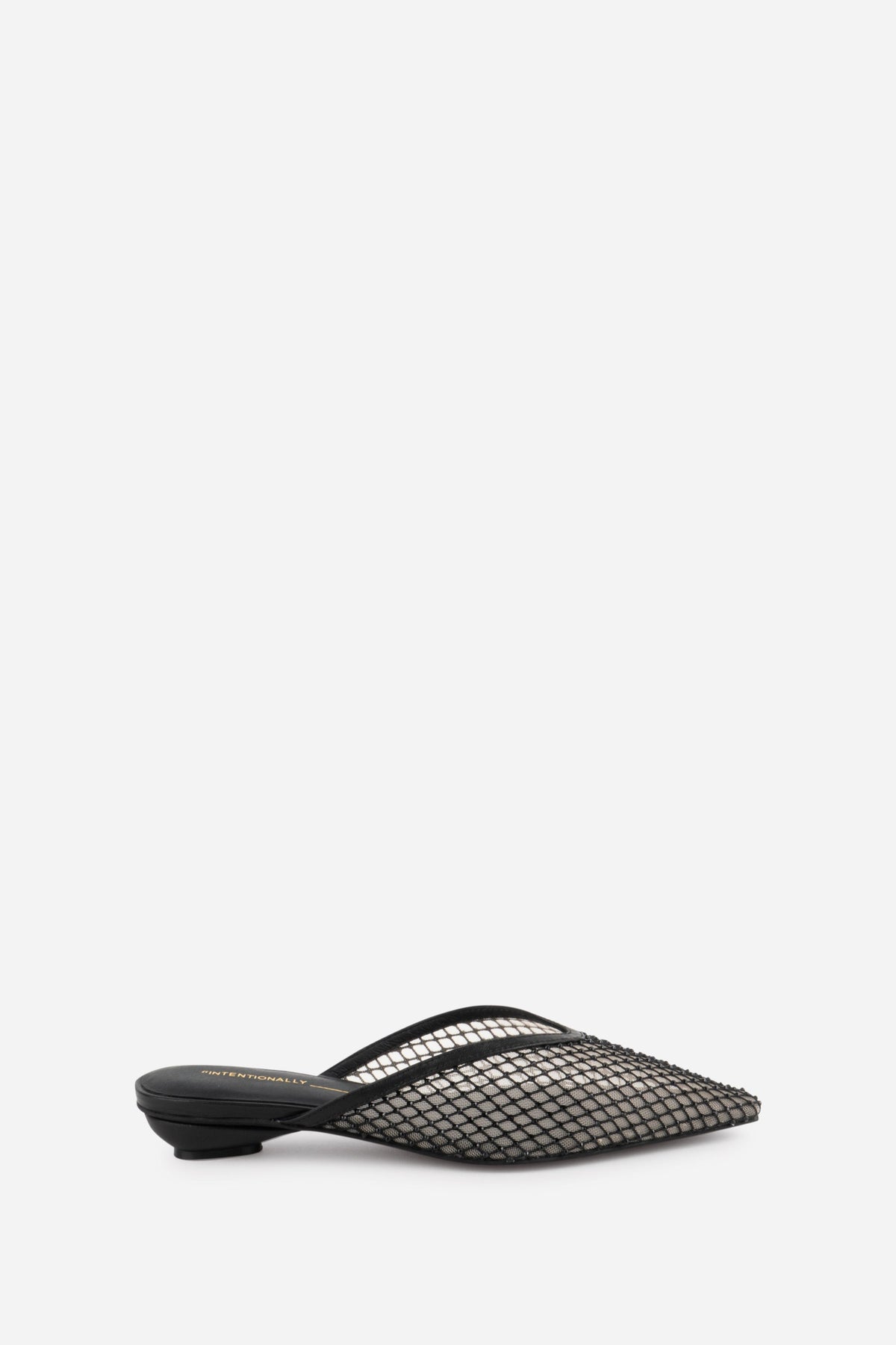 Intentionally Blank - Bibi Rhinestone Mesh Mule -