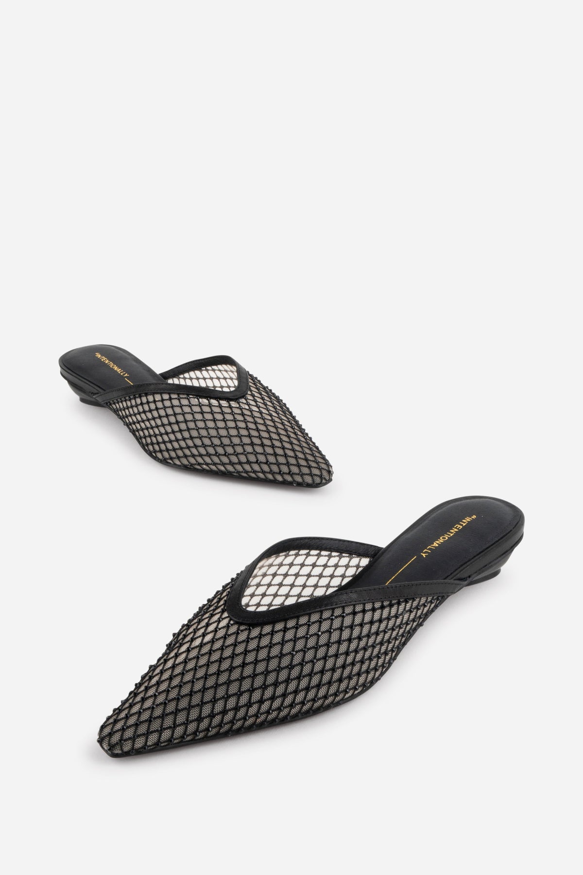 Intentionally Blank - Bibi Rhinestone Mesh Mule -