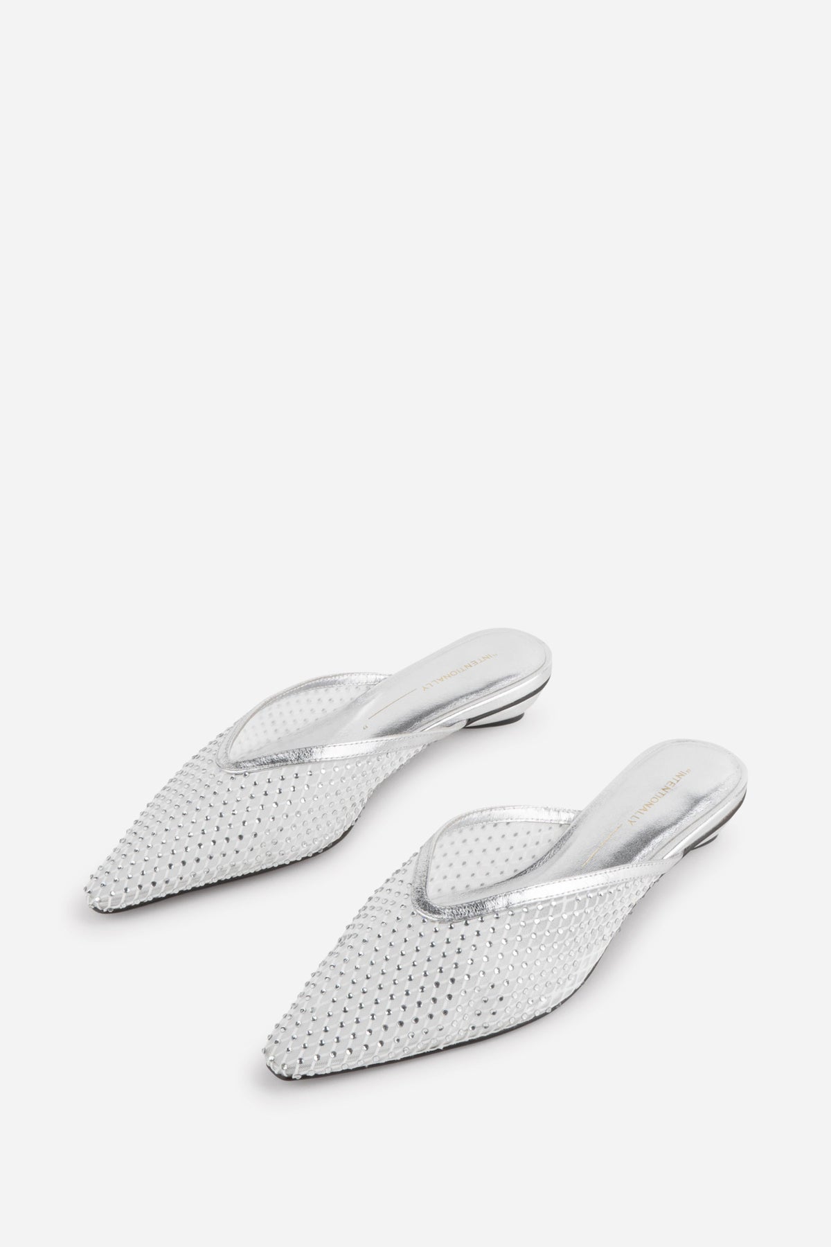 Intentionally Blank - Bibi Rhinestone Mesh Mule -