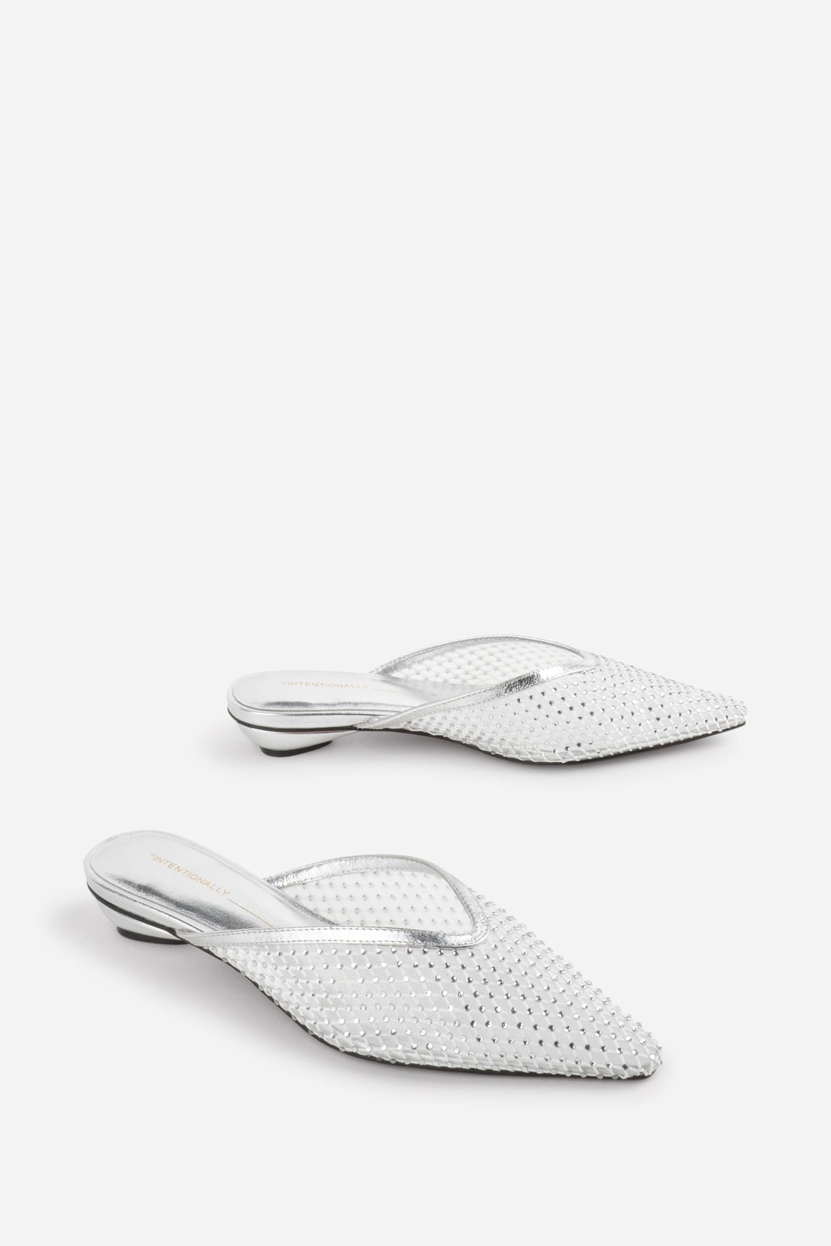 Intentionally Blank - Bibi Rhinestone Mesh Mule -
