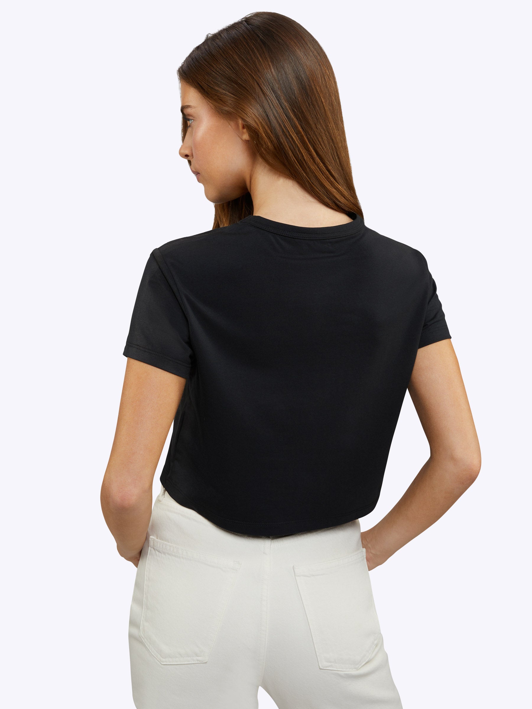 Cuts Clothing - Almost Friday Cropped Tee - Black -